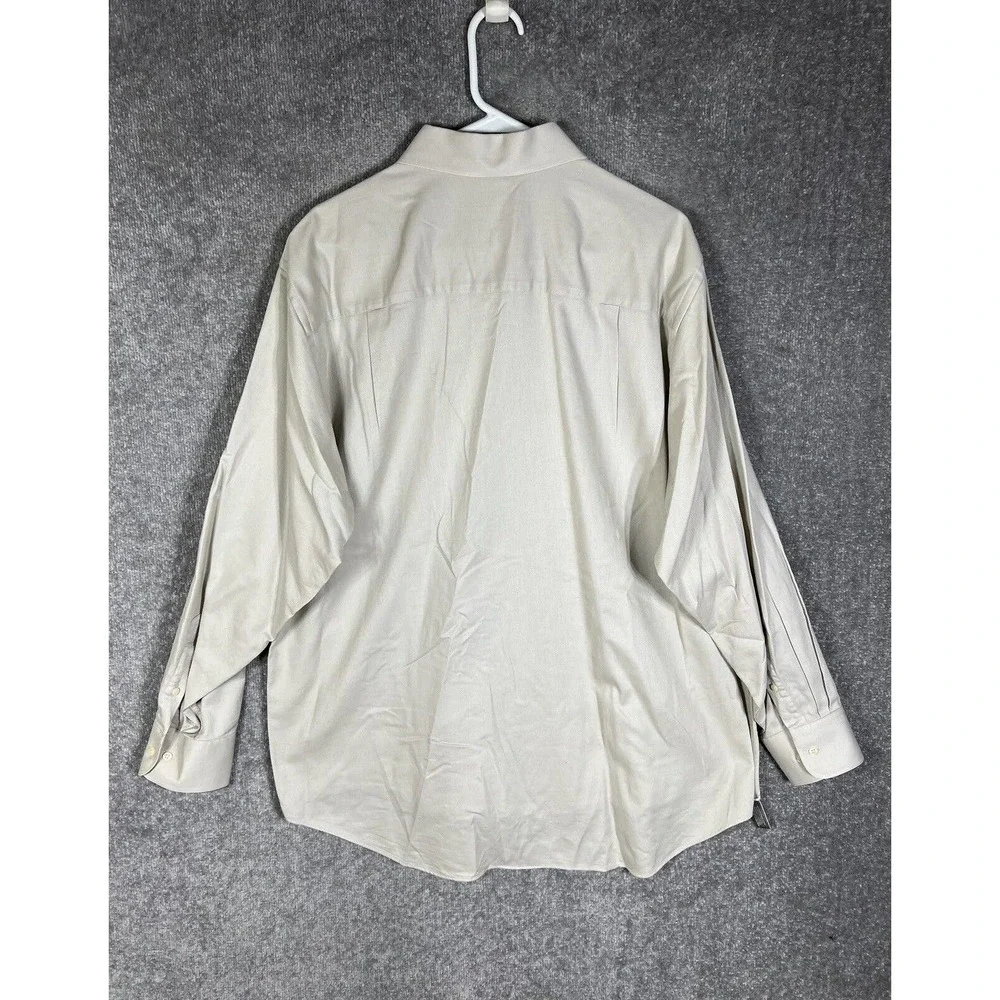 Geoffrey‎ Beene Stain Repellent Button Up Dress Shirt Mens XL Chest Pocket